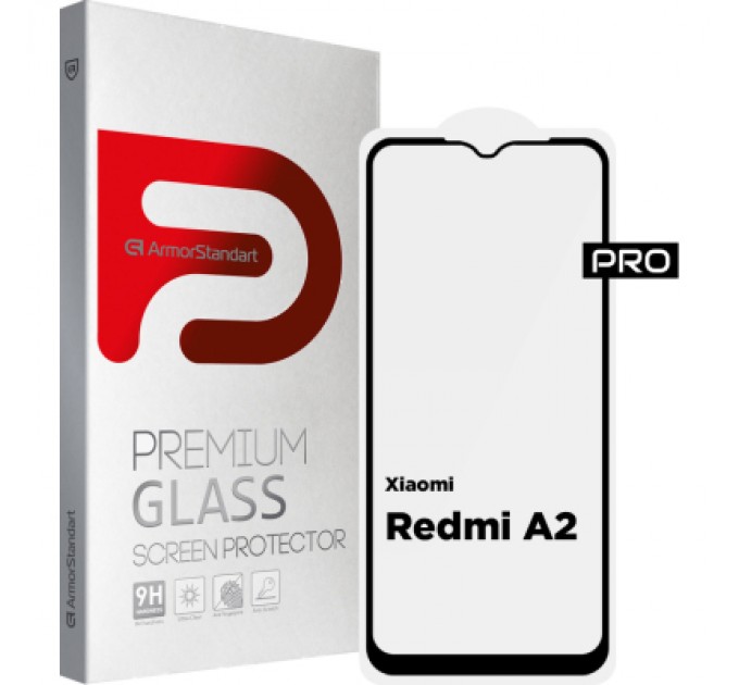 Armorstandart Скло захисне Armorstandart Pro Xiaomi Redmi A2 Black (ARM66569)