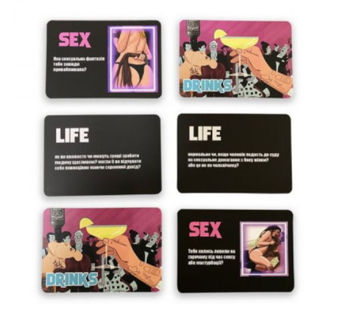 PLAYROOM Настільна гра 18+ PLAYROOM Sex Life Drinks (ВР_SLD)