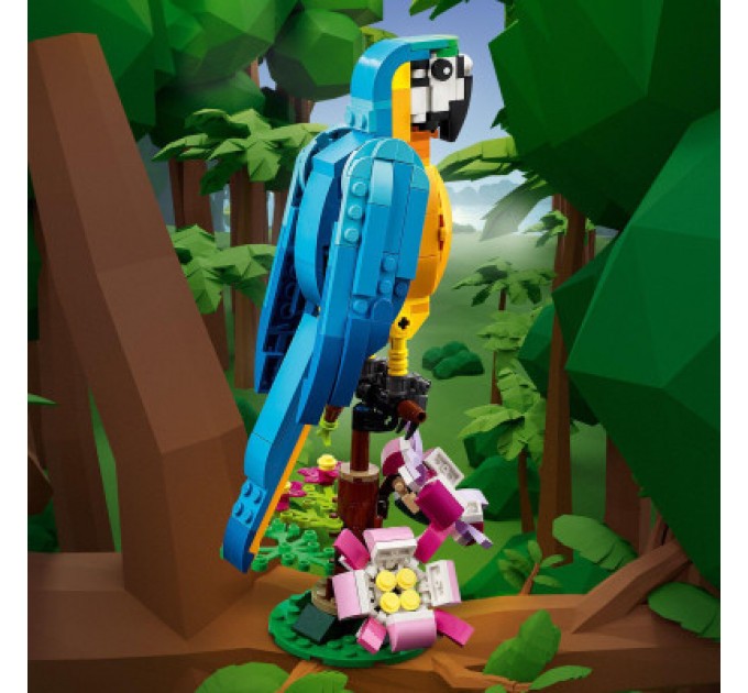 LEGO Конструктор LEGO Creator Екзотичний папуга 253 деталі (31136)