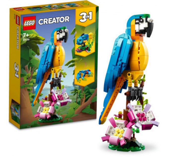 LEGO Конструктор LEGO Creator Екзотичний папуга 253 деталі (31136)