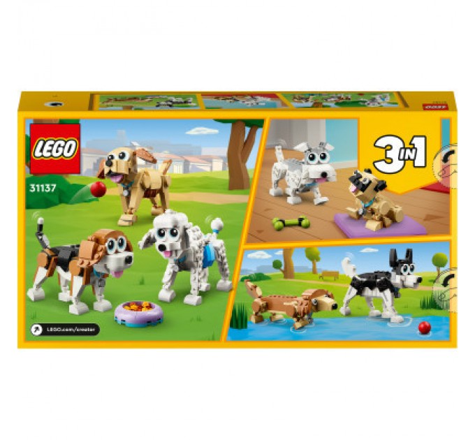 LEGO Конструктор LEGO Creator Милі собачки 475 деталей (31137)