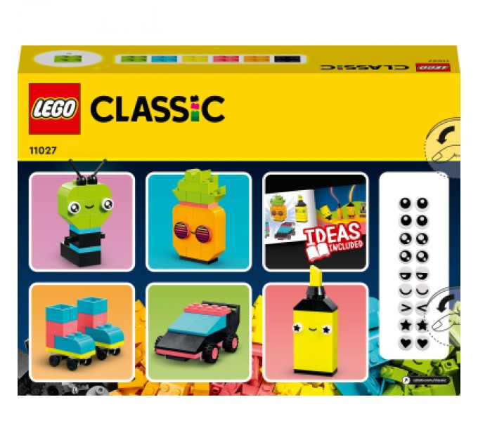 LEGO Конструктор LEGO Classic Творчі неонові веселощі 333 деталі (11027)