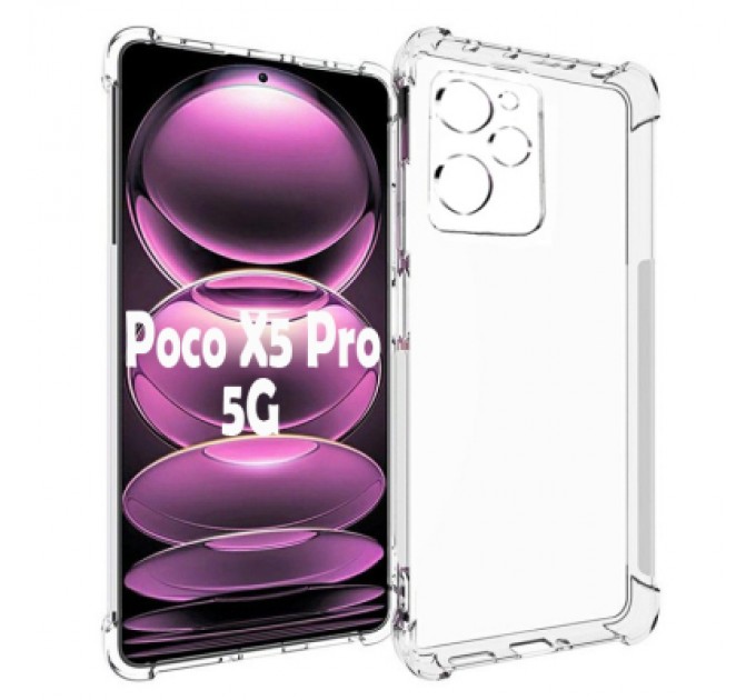 BeCover Чохол до мобільного телефона BeCover Anti-Shock Poco X5 Pro 5G Clear (708896)