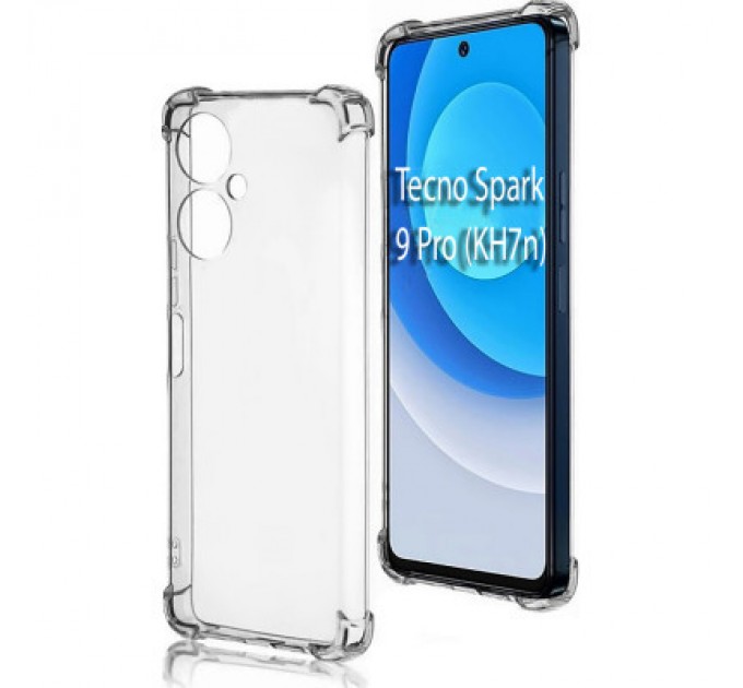 Чохол до мобільного телефона BeCover Anti-Shock Tecno Spark 9 Pro (KH7n) Clear (708907)