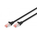 Digitus Патч-корд 0.25м, CAT 6 S-FTP, AWG 27/7, LSZH, Black Digitus (DK-1644-0025/BL)