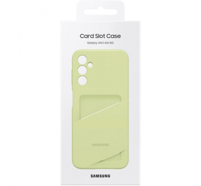 Чохол до мобільного телефона Samsung A14 Card Slot Case Lime (EF-OA146TGEGRU)