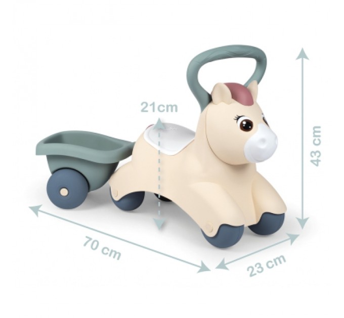 Чудомобіль Smoby Little Поні з причепом (140502)