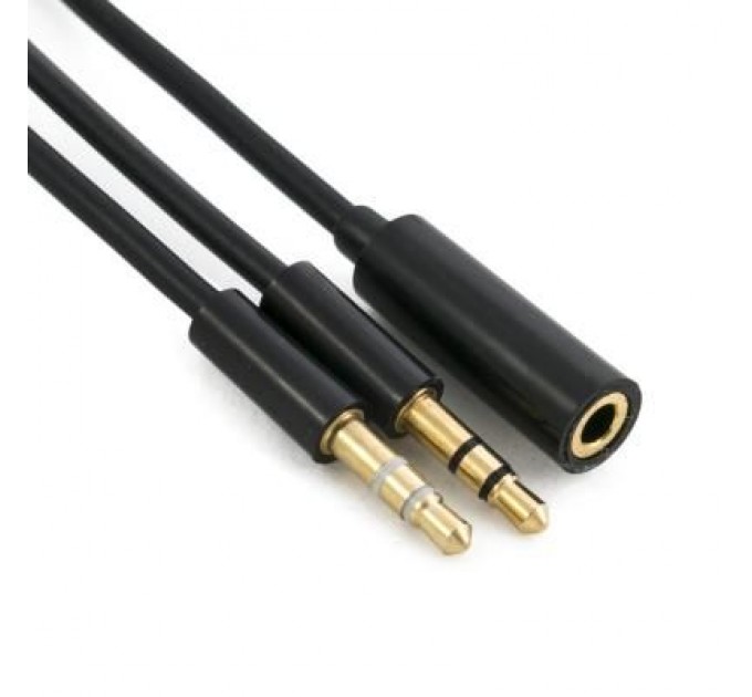 Extradigital Кабель мультимедійний Jack 3.5mm to 2xJack 3.5 F Extradigital (KBA1646)