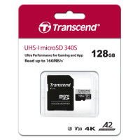 Карта пам'яті Transcend 128GB microSDXC class 10 UHS-I U3 A2 340S (TS128GUSD340S)