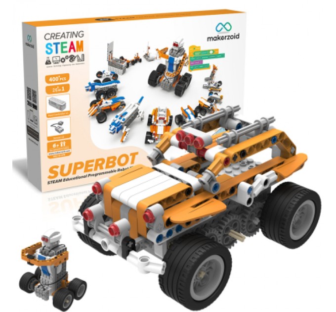 Makerzoid Конструктор Makerzoid Superbot Educational Building Blocks (MKZ-ID-SPB)