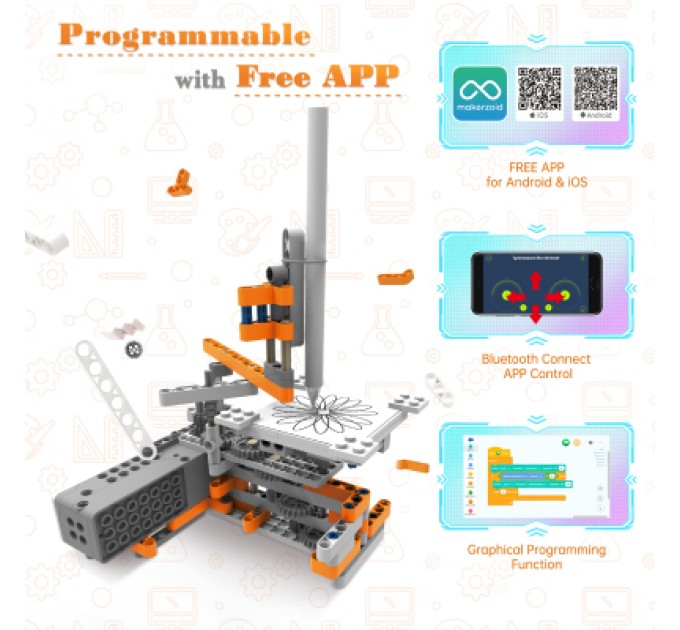 Makerzoid Конструктор Makerzoid Superbot Educational Building Blocks (MKZ-ID-SPB)