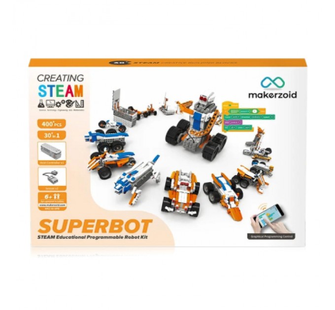 Makerzoid Конструктор Makerzoid Superbot Educational Building Blocks (MKZ-ID-SPB)