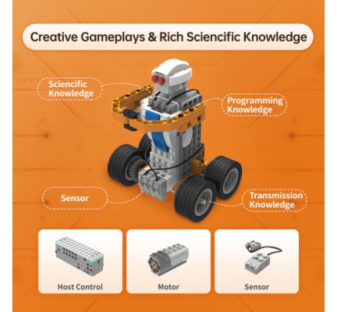 Makerzoid Конструктор Makerzoid Superbot Educational Building Blocks (MKZ-ID-SPB)