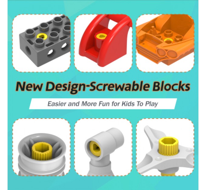 Makerzoid Конструктор Makerzoid Big Building Blocks-Mechanical Engineering Team (MKZ-OBK-MET)