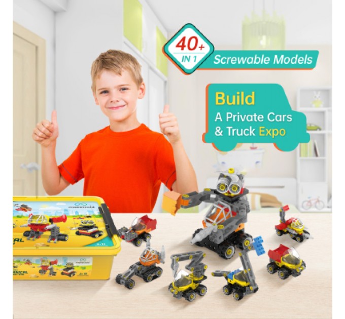 Makerzoid Конструктор Makerzoid Big Building Blocks-Mechanical Engineering Team (MKZ-OBK-MET)