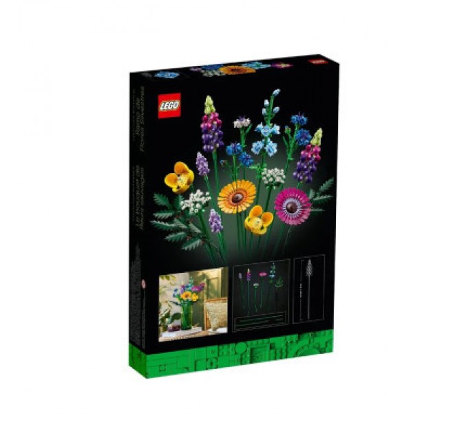 LEGO Конструктор LEGO Icons Букет польових квітів 939 деталей (10313)