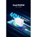 Ugreen Зарядний пристрій Ugreen 2xUSB 40W PD (2xType-C) PD CD243 White (10343)