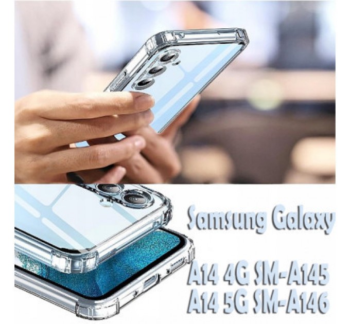 Чохол до мобільного телефона BeCover Anti-Shock Samsung Galaxy A14 4G SM-A145/A14 5G SM-A146 Clear (709084)