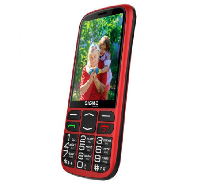 Sigma Мобільний телефон Sigma Comfort 50 Optima Type-C Red (4827798122327)