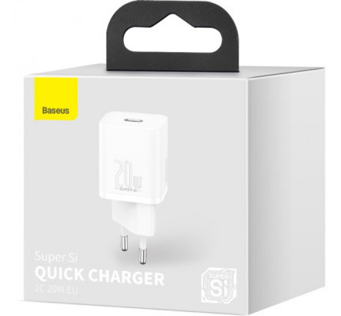 Baseus Зарядний пристрій Baseus Super Si Quick Charger 1C 20W EU White (CCSUP-B02)