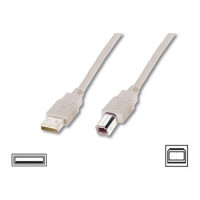 Кабель для принтера USB 2.0 AM/BM 3.0m Digitus (AK-300102-030-E)