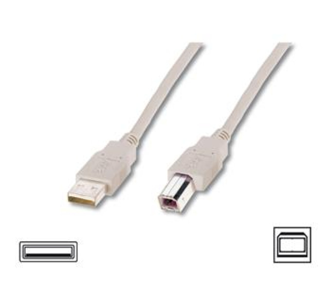 Digitus Кабель для принтера USB 2.0 AM/BM 3.0m Digitus (AK-300102-030-E)