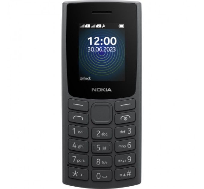 Мобільний телефон Nokia 110 DS 2023 Charcoal (1GF019FPA2C01)