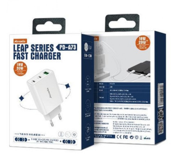 Proda Зарядний пристрій Proda PD-A73 3 in 1 20W (PD-A73-WH)