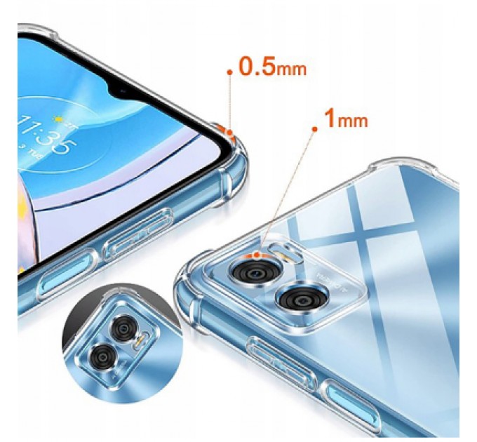 Чохол до мобільного телефона BeCover Anti-Shock Motorola Moto E22/E22i Clear (709321)