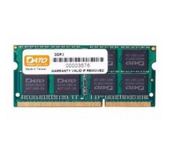 Dato Модуль пам'яті для ноутбука SoDIMM DDR3L 8GB 1600 Mhz Dato (DT8G3DSDLD16)