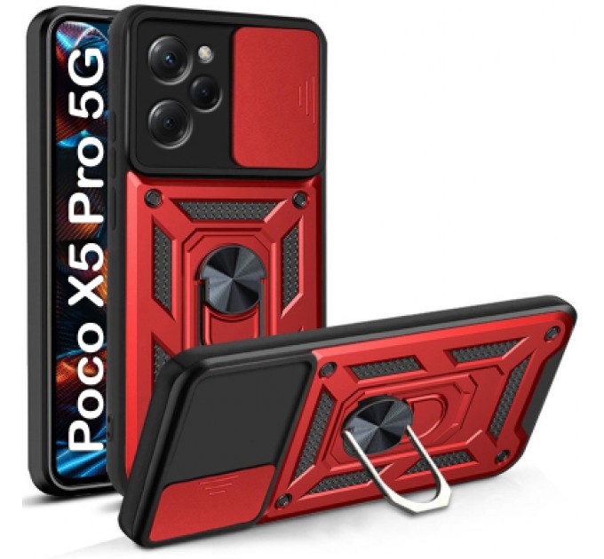 BeCover Чохол до мобільного телефона BeCover Military Poco X5 Pro 5G Red (709117)