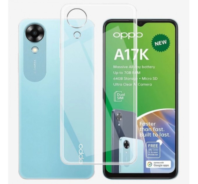 Чохол до мобільного телефона BeCover Oppo A17k 4G Transparancy (709301)