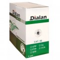 Dialan Кабель мережевий Dialan UTP 305м cat.5e КНП 4*2*0,51 [СU] ПЭ, Outdoor, Black, BOX (DL305PEUTP-4p)