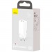 Baseus Зарядний пристрій Baseus 2xUSB 65W GaN (USB-C+USB-A) white (CCGAN2L-B02)