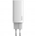 Baseus Зарядний пристрій Baseus 2xUSB 65W GaN (USB-C+USB-A) white (CCGAN2L-B02)