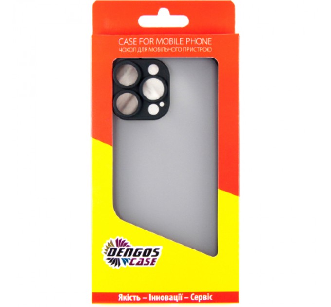 Dengos Чохол до мобільного телефона Dengos Matte iPhone 14 Pro Max (black) (DG-TPU-MATT-126)