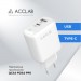 ACCLAB Зарядний пристрій ACCLAB AL-TC220 (1xUSB, 1xType-C) (1283126556494)