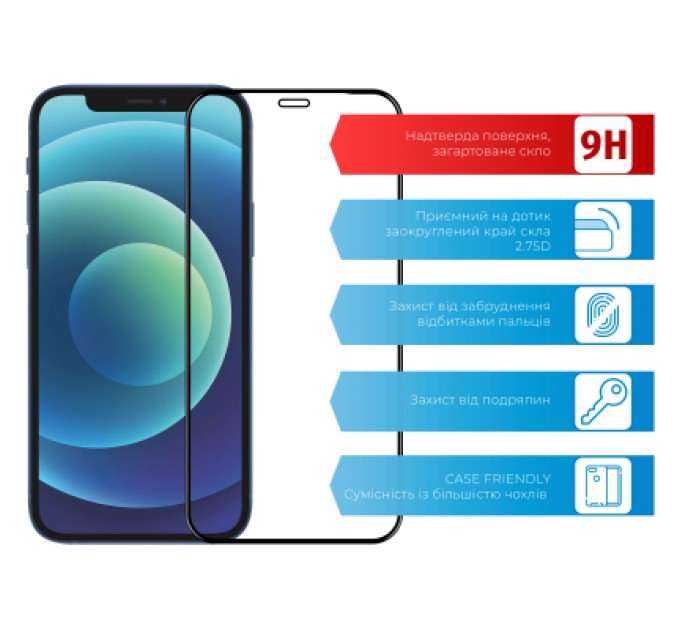 ACCLAB Скло захисне ACCLAB Full Glue Apple iPhone 12 Pro Max (1283126508233)