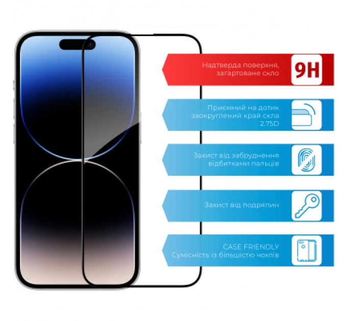 ACCLAB Скло захисне ACCLAB Full Glue Apple iPhone 14 Pro (1283126541971)