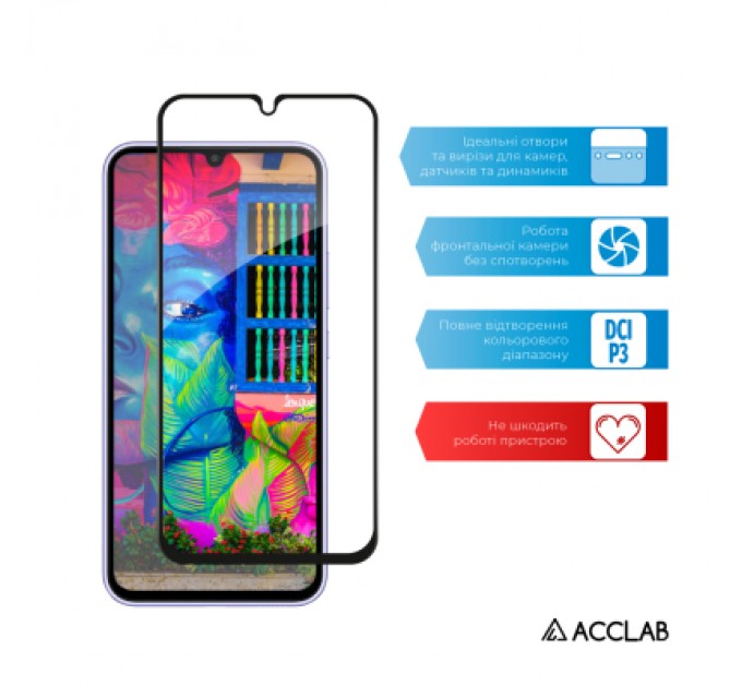 ACCLAB Скло захисне ACCLAB Full Glue Samsung A34 5G (1283126559808)