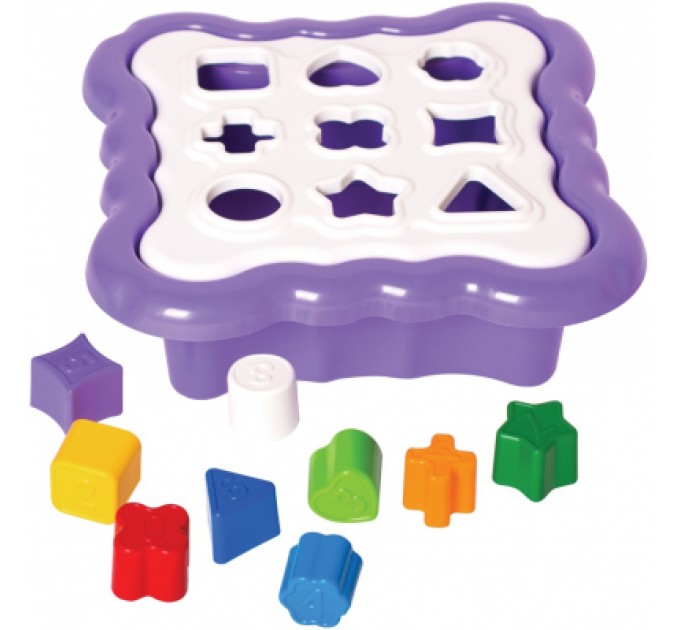 Tigres Розвиваюча іграшка Tigres сортер Розумні фігурки 10 елементів (фіолетовий) (39520)