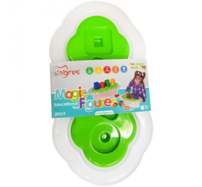 Tigres Розвиваюча іграшка Tigres Магічні фігурки 20 елементів (св.зелений) (39519)