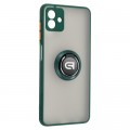 Armorstandart Чохол до мобільного телефона Armorstandart Frosted Matte Ring Samsung A04 (A045) Dark Green (ARM68343)