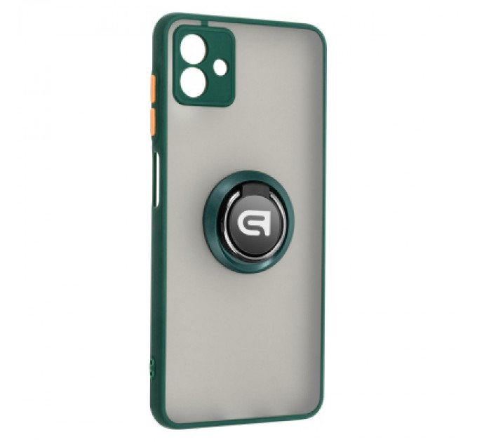 Armorstandart Чохол до мобільного телефона Armorstandart Frosted Matte Ring Samsung A04 (A045) Dark Green (ARM68343)