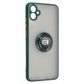 Armorstandart Чохол до мобільного телефона Armorstandart Frosted Matte Ring Samsung A04e (A042) Dark Green (ARM68347)