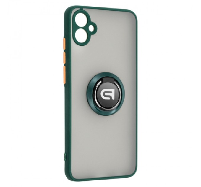 Armorstandart Чохол до мобільного телефона Armorstandart Frosted Matte Ring Samsung A04e (A042) Dark Green (ARM68347)
