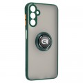 Armorstandart Чохол до мобільного телефона Armorstandart Frosted Matte Ring Samsung A14 4G / A14 5G Dark Green (ARM68351)