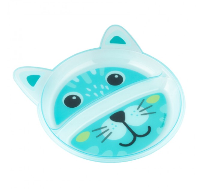 Canpol babies Тарілка дитяча Canpol babies Звірятка Бірюзова 2 відділення (74/005)