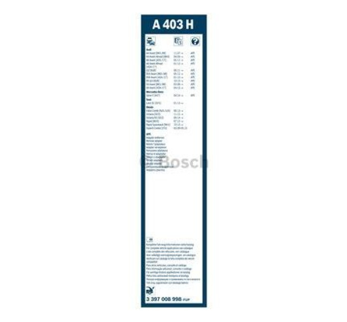 Bosch Щітка склоочисника Bosch 3 397 008 998