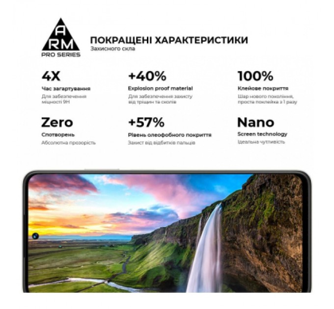 Armorstandart Скло захисне Armorstandart Pro Realme C55 Black (ARM67931)